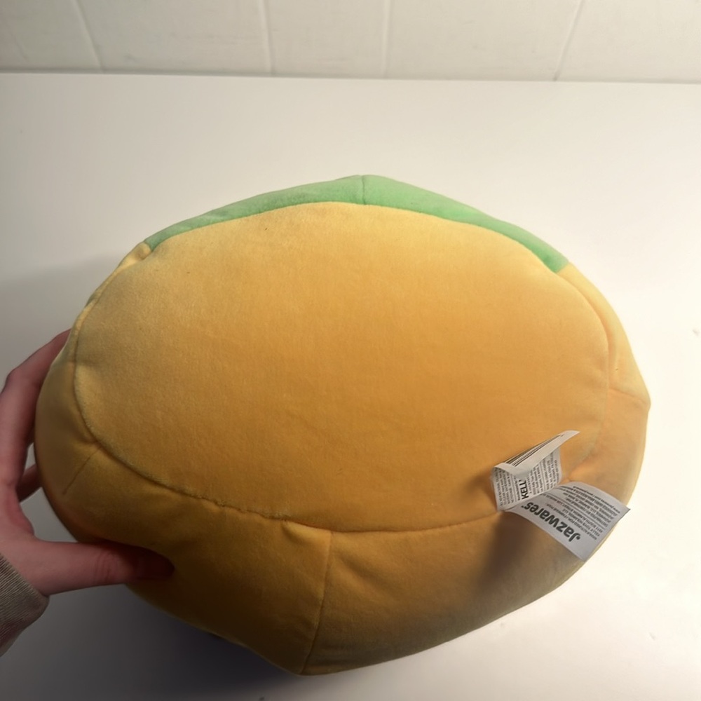 Enid the Neon Yellow Mushroom- 12” plush NWT Purple green spots - Picture 13 of 13